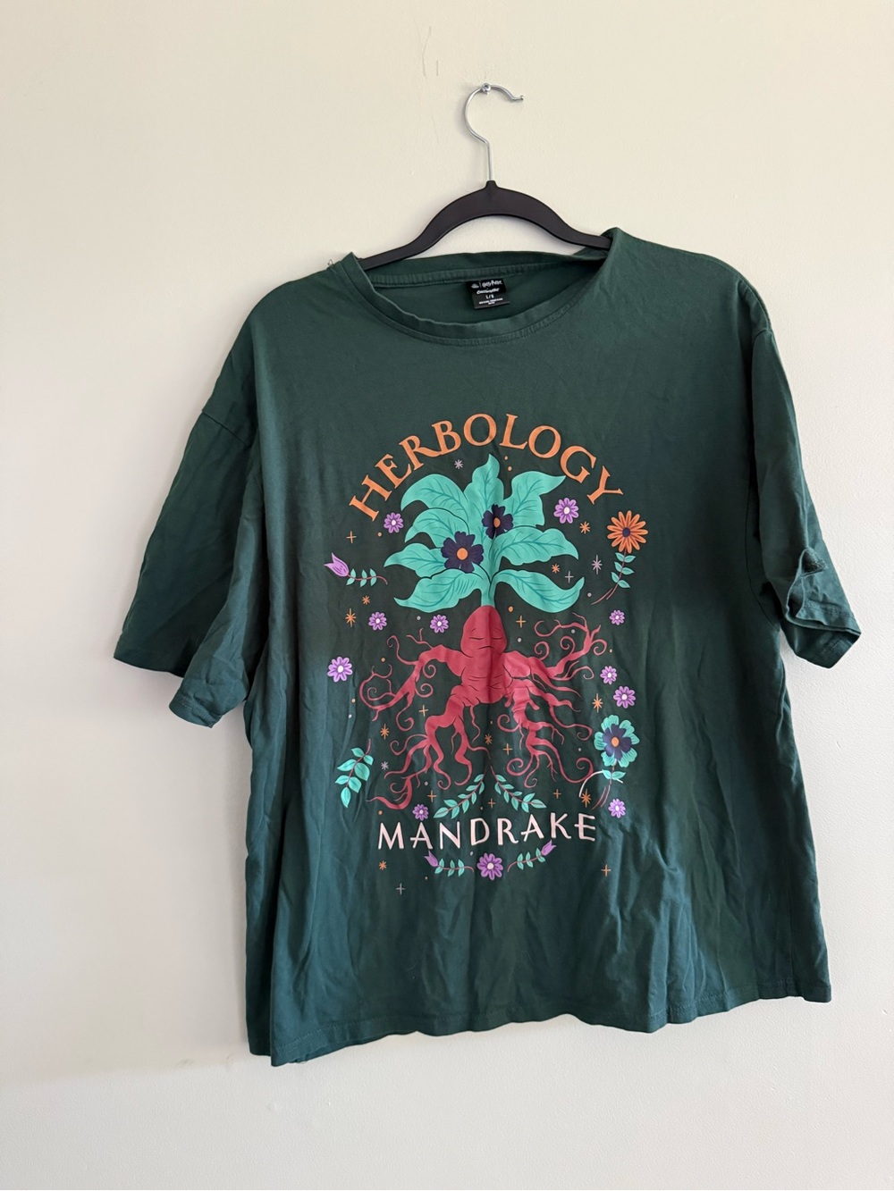 Herbology Mandrake Graphic Tee - Dark Green